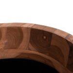 Διακοσμητικο Βαζο Δαπεδου Linter HM4662.01L Fiber Cement Μαυρο--Ξυλο Τεακ φ41x47υεκ. - Image 7
