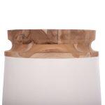 Διακοσμητικο Βαζο Δαπεδου Linter HM4662.02L Fiber Cement Λευκο--Ξυλο Τεακ φ41x47υεκ. - Image 8