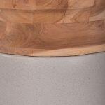 Διακοσμητικο Βαζο Δαπεδου Linter HM4662.03S Fiber Cement Γκρι--Ξυλο Τεακ φ34x60υεκ. - Image 9