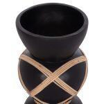 Διακοσμητικο Βαζο Δαπεδου Maynard HM4672.01S Terracotta Μαυρο-Rattan φ27.5x50υ - Image 5