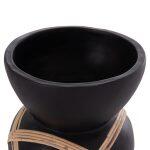 Διακοσμητικο Βαζο Δαπεδου Maynard HM4672.01S Terracotta Μαυρο-Rattan φ27.5x50υ - Image 10