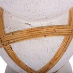 Διακοσμητικο Βαζο Δαπεδου Maynard HM4672.02L Terracotta Λευκο--Rattan φ32x62.5υεκ. - Image 7
