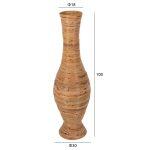 Διακοσμητικο Βαζο Δαπεδου HM7852 Rattan Σε Φυσικο φ30x100yεκ. - Image 2