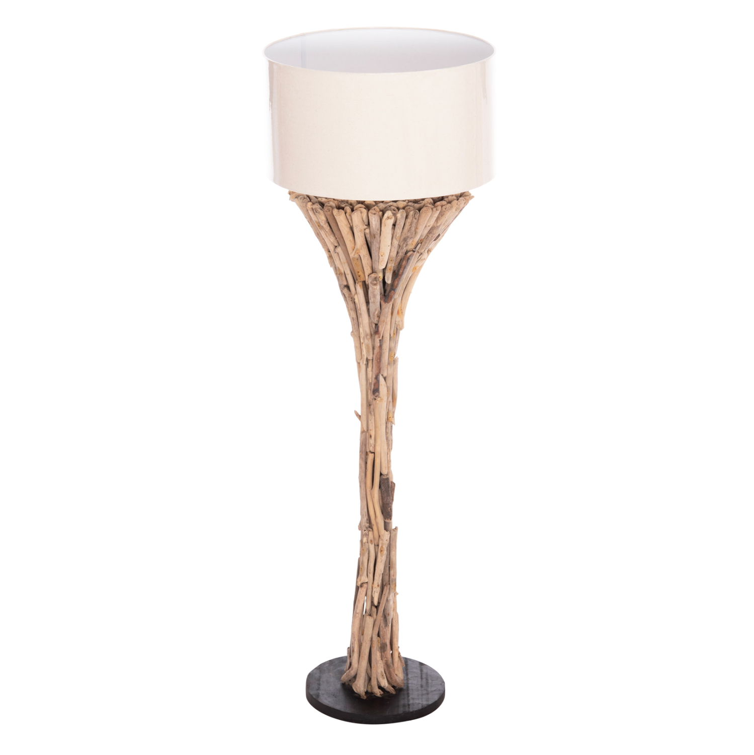 diakosmitiko-fotistiko-dapedoy-fb94433-d Διακοσμητικο Φωτιστικο Δαπεδου Altar HM4433 Driftwood--Λευκο Pvc φ45x142υεκ. - Image 1