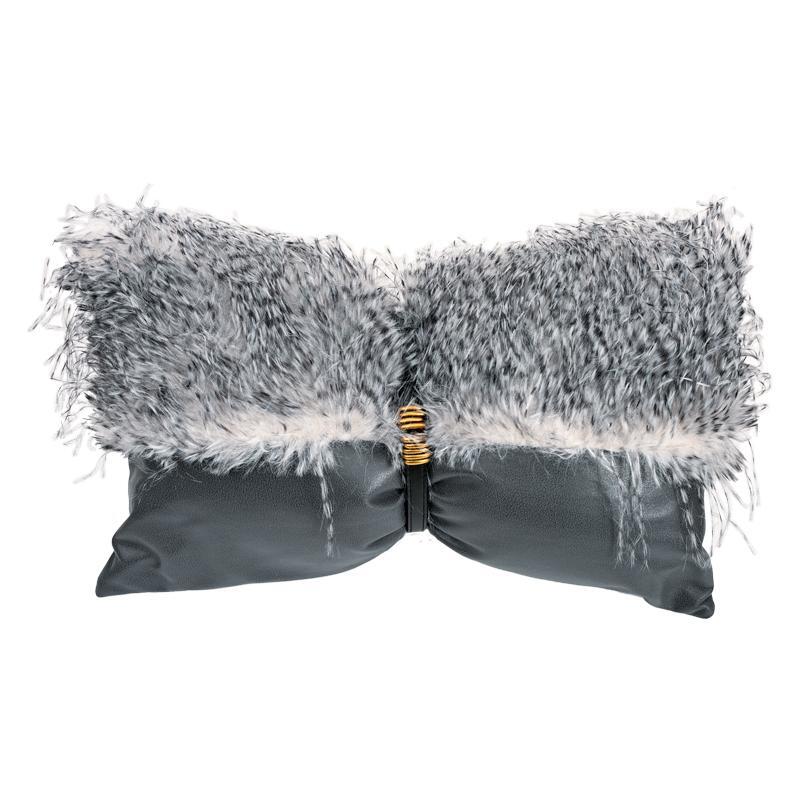diakosmitiko-maxilari-fylliana-luxehair-gkri-chroma-30x50x10ek1783059002 Διακοσμητικο Μαξιλαρι Fylliana Luxehair Γκρι Χρωμα 30x50x10εκ - Image 1