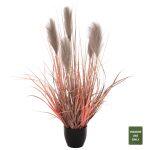 Διακοσμητικο Συνθετικο Φυτο Σε Γλαστρα Grass+Feather φ14,5x12,5-86υ Εκ. HM4015