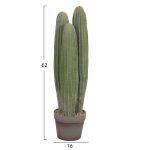 Διακοσμητικο Συνθετικο Φυτο HM4743 Κακτος Με Γλαστρα φ16x62υεκ. - Image 2