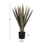 Διακοσμητικο Συνθετικο Φυτο HM7985 Sisal Agave Σε Γλαστρα φ13,5x13-76υεκ. - Image 2
