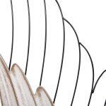 Διακοσμητικο Τοιχου Σετ 2τμχ Φτερα HM4223 MDF Σε Λευκο-Μαυρο Μεταλλο 39x1,5x92υ Εκ. - Image 4