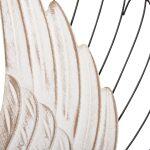 Διακοσμητικο Τοιχου Σετ 2τμχ Φτερα HM4223 MDF Σε Λευκο-Μαυρο Μεταλλο 39x1,5x92υ Εκ. - Image 5