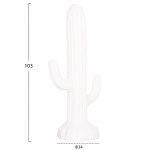 Διακοσμητικος Κακτος Δαπεδου Cactus HM4386.02M Γυψος Σε Λευκο 54x34x103υεκ. - Image 2