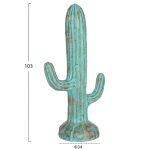 Διακοσμητικος Κακτος Δαπεδου Cactus HM4386.03M Γυψος Σε Τιρκουαζ 54x34x103υεκ. - Image 2