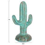 Διακοσμητικος Κακτος Δαπεδου Cactus HM4386.03S Γυψος Σε Τιρκουαζ 42x30x74υεκ. - Image 2