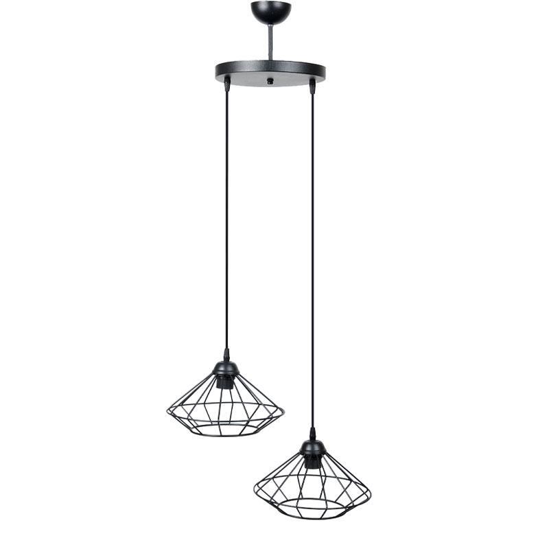 difoto-kremasto-fotistiko-orofis-metalliko-fylliana-mayro-chroma-e27-25x75ek1730450103 Διφωτο Κρεμαστο Φωτιστικο Οροφης Μεταλλικο Fylliana Μαυρο Χρωμα ε27 25x75εκ - Image 1