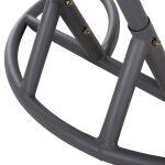 Διπλη Κρεμαστη Φωλια Me Υποποδιο Gracie HM5754.02 Μπεζ Συνθ.rattan-Γκρι Μεταλ.σκελετος φ120x200υεκ - Image 9