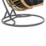 Διπλη Κρεμαστη Φωλια Me Υποποδιο Gracie HM5754.02 Μπεζ Συνθ.rattan-Γκρι Μεταλ.σκελετος φ120x200υεκ - Image 10