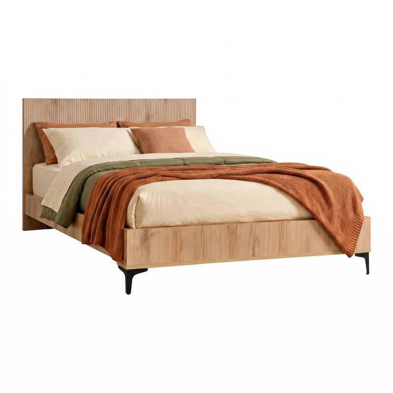 diplo-krebati-fylliana-alicante-natural-canella-oak-chroma-170x210x110ek-160x2001782897302 Διπλο Κρεβατι Fylliana Alicante Natural Canella Oak Χρωμα 170x210x110εκ (160x200) - Image 1