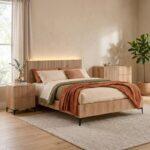 Διπλο Κρεβατι Fylliana Alicante Natural Canella Oak Χρωμα 170x210x110εκ (160x200) - Image 2