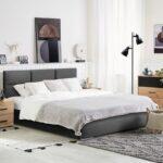 Διπλο Κρεβατι Fylliana Berlin Γκρι Χρωμα Υφασματος 175x214x115εκ(160*200) - Image 2