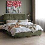 Διπλο Κρεβατι Fylliana New Amsterdam Λαδι Χρωμα Υφασματος 160x208x124εκ (160x200) - Image 2