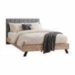 Διπλο Κρεβατι Fylliana Oslo Ανθρακι Χρωμα 173x214x118εκ (160x200) - Image 3