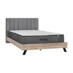 Διπλο Κρεβατι Fylliana Oslo Ανθρακι Χρωμα 173x214x118εκ (160x200) - Image 4