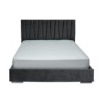 Διπλο Κρεβατι Fylliana Palermo Γκρι Χρωμα Υφασματος 175x214x115εκ (160x200) - Image 3