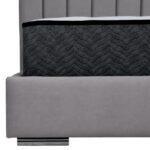 Διπλο Κρεβατι Fylliana Udine Ανθρακι Χρωμα 167x214x115εκ (160x200) - Image 5