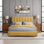 Διπλο Κρεβατι Fylliana Udine Μουσταρδι Χρωμα 167x214x115εκ (160x200) - Image 2