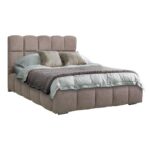 Διπλο Κρεβατι Fylliana Velora Taupe Χρωμα 185x223x125εκ (160x200)