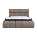 Διπλο Κρεβατι Fylliana Velora Taupe Χρωμα 185x223x125εκ (160x200) - Image 3