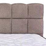 Διπλο Κρεβατι Fylliana Velora Taupe Χρωμα 185x223x125εκ (160x200) - Image 5