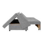 Διθεσιος Καναπες-Κρεβατι Fylliana Nest Γκρι Χρωμα 145x100x92εκ - Image 6