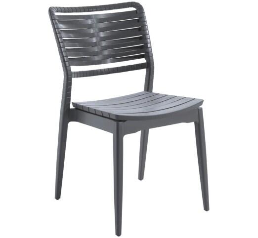 dolce-vita-lined-karekla-polypropyleniou-53296-001 Dolce Vita Lined Καρέκλα Πολυπροπυλενίου Ανθρακί - Image 1