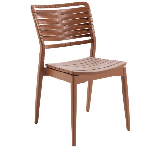 dolce-vita-lined-karekla-polypropyleniou-53296-004 Dolce Vita Lined Καρέκλα Πολυπροπυλενίου Terracotta - Image 1