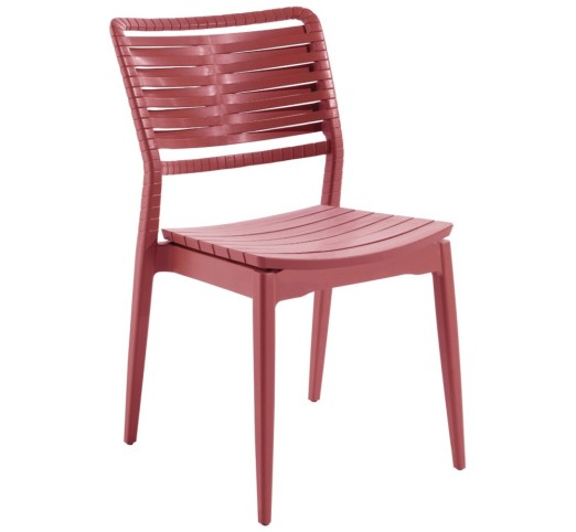 dolce-vita-lined-karekla-polypropyleniou-53296-006 Dolce Vita Lined Καρέκλα Πολυπροπυλενίου Marsala - Image 1