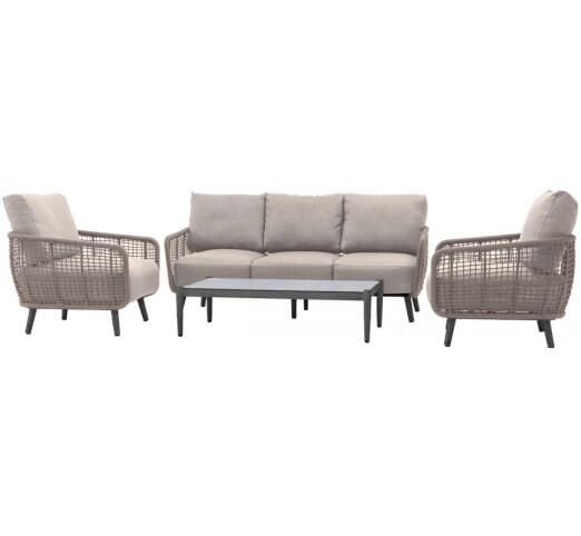 ellery-set-4tmch-alouminiou-rope-29981-114891 Ellery μπεζ σετ 4τμχ Αλουμινίου Rope - Image 1