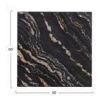 Επιφανεια Τραπεζιου Werzalit 60χ60χ3.5εκ. Black Gold Marble HM5229.15 - Image 2
