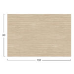 Επιφανεια Τραπεζιου HPL Ορθογωνια HM5840.35 Travertine 120x80εκ. - Image 2