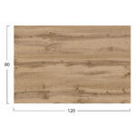 Επιφανεια Τραπεζιου HPL Ορθογωνια HM5840.36 Sonama Oak 120x80εκ. - Image 2
