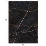 Επιφανεια Τραπεζιου HPL Ορθογωνια HM6350.34 Black Marble 60x80εκ. - Image 5