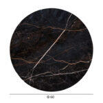 Επιφανεια Τραπεζιου HPL Στρογγυλη HM5841.34 Black Marble φ60εκ. - Image 2