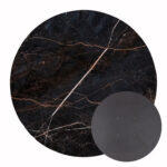 Επιφανεια Τραπεζιου HPL Στρογγυλη HM5841.34 Black Marble φ60εκ.