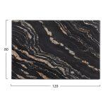 Επιφανεια Τραπεζιου Werzalit 120χ80χ3.5εκ. Black Gold Marble HM5630.15 - Image 2