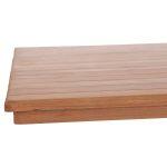 Επιφανεια Τραπεζιου Ορθογωνια HM18138 Ξυλο Teak--Φυσικο 120x80x4(πάχος)εκ. - Image 7