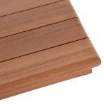 Επιφανεια Τραπεζιου Ορθογωνια HM18138 Ξυλο Teak--Φυσικο 120x80x4(πάχος)εκ. - Image 8