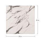 Επιφανεια Τραπεζιου Werzalit 60χ60χ3.5εκ. Marble White-Grey 5657 HM5229.11 - Image 2