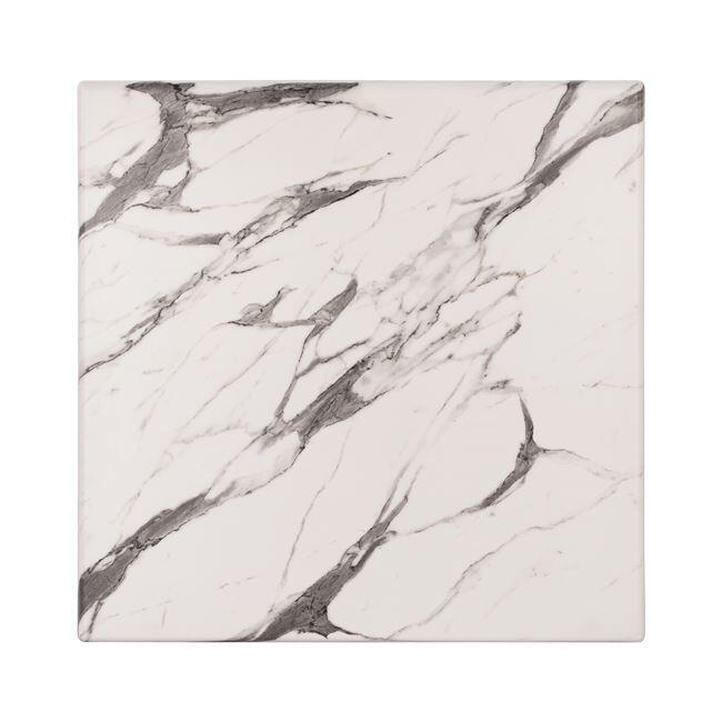 epifaneia-trapezioy-werzalit-70ch70-marb Επιφανεια Τραπεζιου Werzalit 70χ70χ3.5εκ. Marble White-Grey 5657 HM5230.11 - Image 1