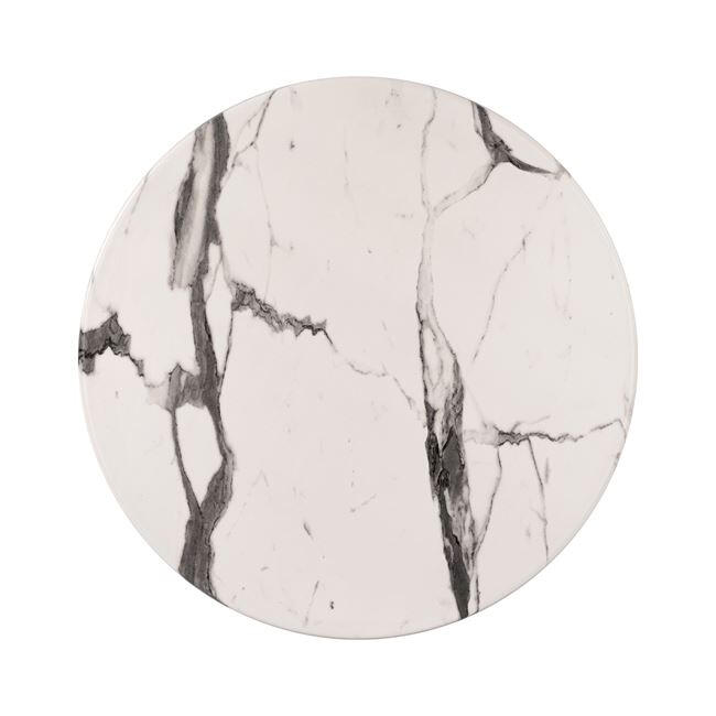 epifaneia-trapezioy-werzalit-f60-marble- Επιφανεια Τραπεζιου Werzalit φ60χ2.5εκ. Marble White-Grey 5657 HM5227.11 - Image 1