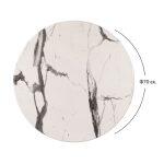 Επιφανεια Τραπεζιου φ70χ2.5εκ. Werzalit Marble White-Grey 5657 HM5228.11 - Image 2